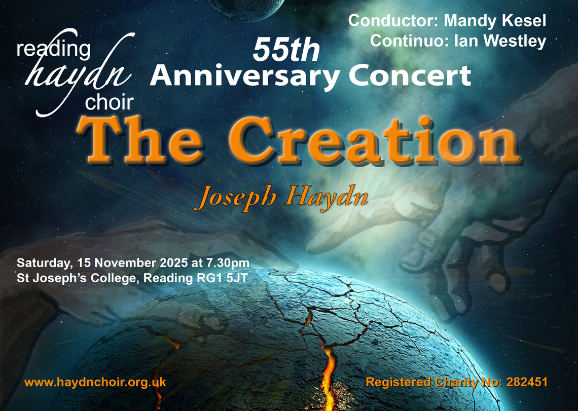 Pre-publicity poster for the Haydn Creation Anniversary concert