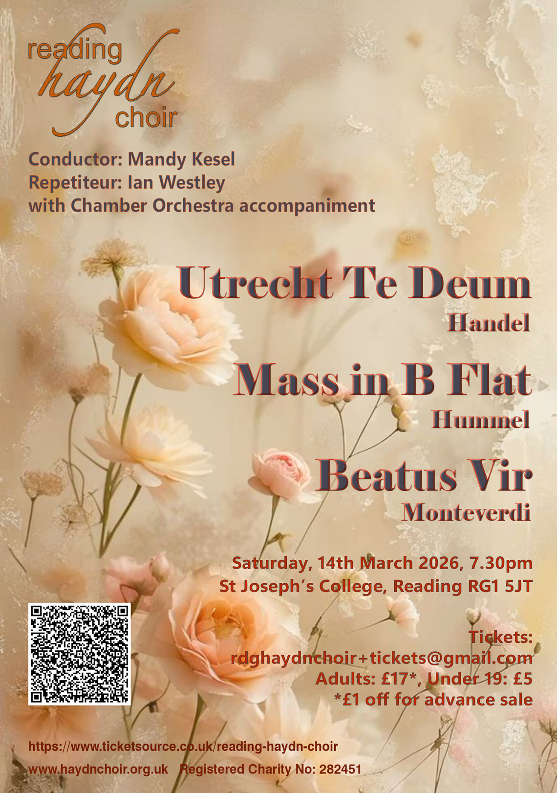 flyer for the spring concert